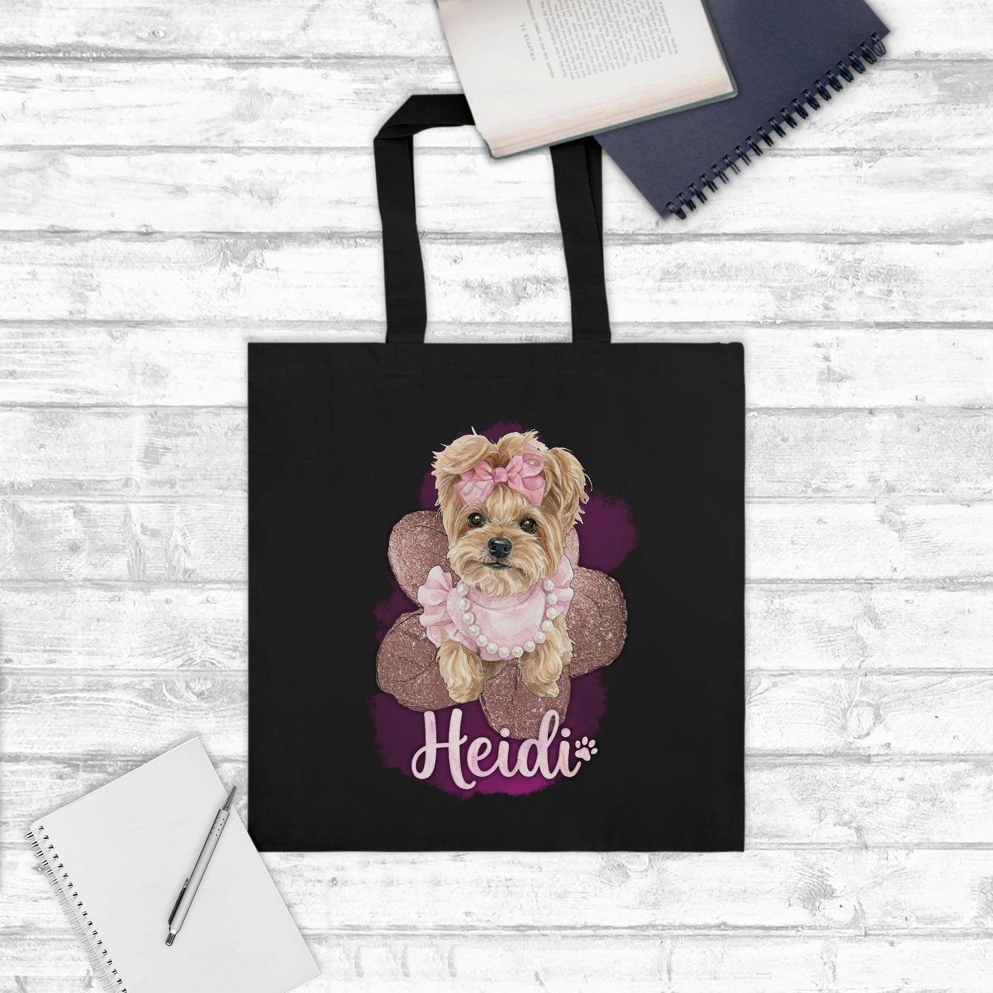 Sparkle Bloom Custom Lightweight Tote Bag