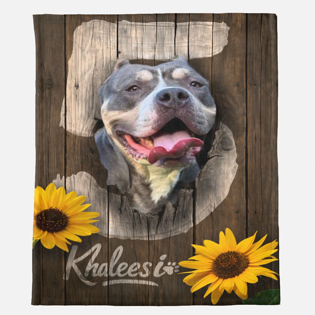 Rustic Barnwood Bash Custom Birthday Minky Blanket