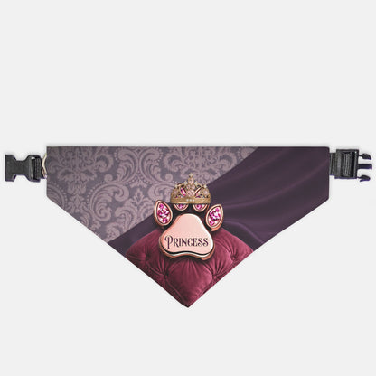 Princess Paw Print Bandana Collar