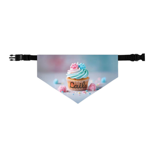 Cotton candy cupcake
