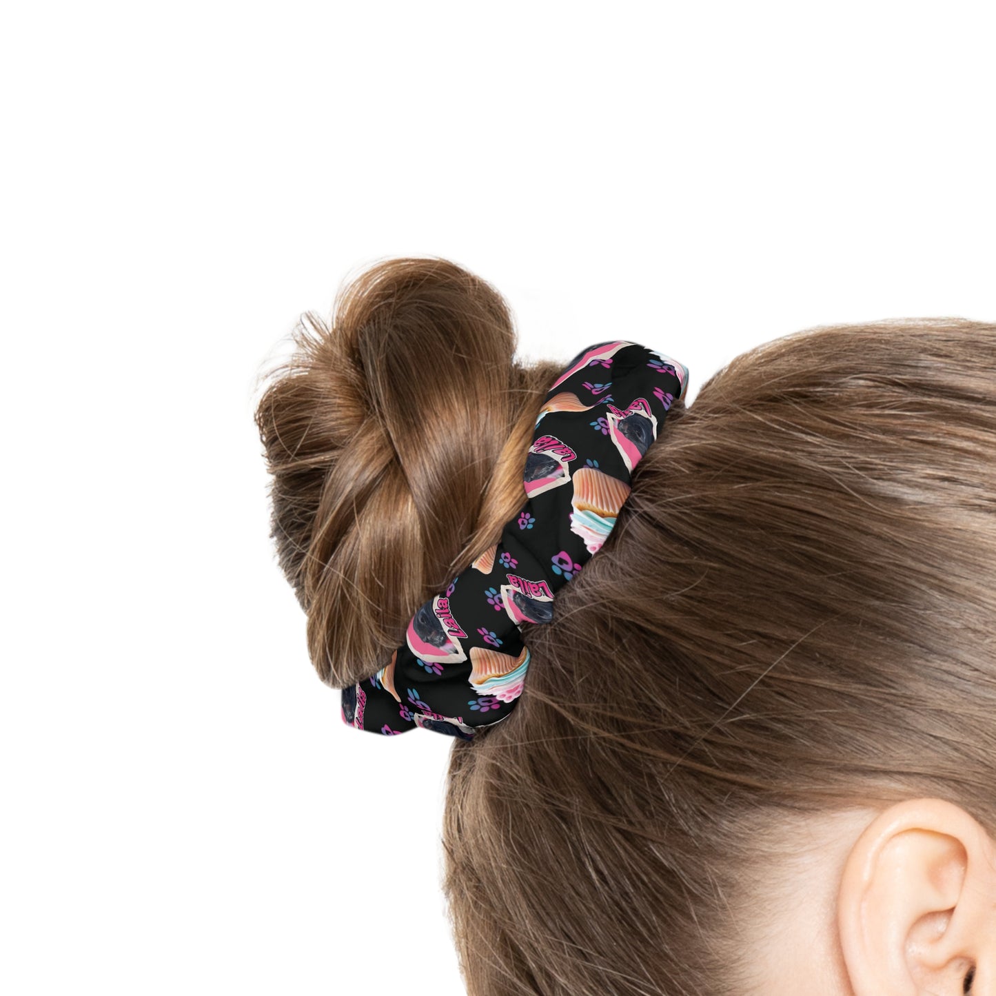 Cupcake Love Custom Pet Scrunchie