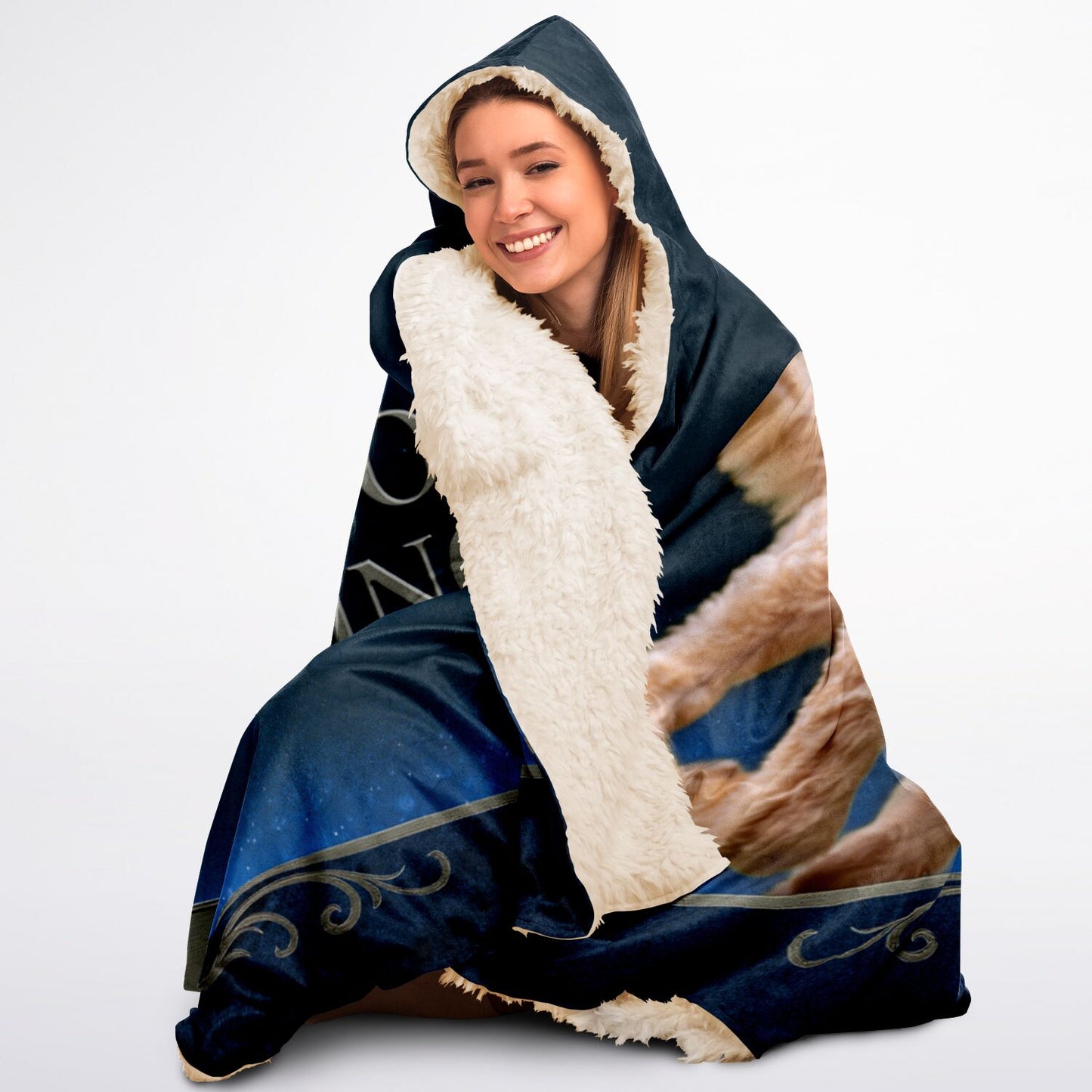 Pawsome Prince Custom Pet Photo Hooded Blanket