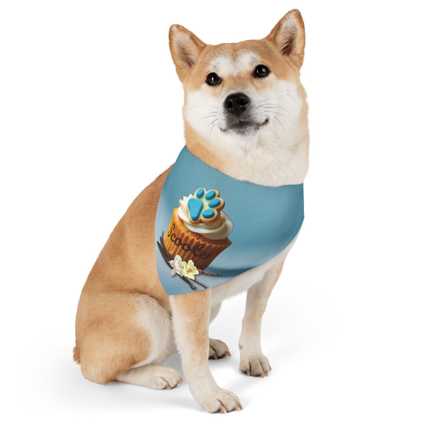 Vanilla Cupcake with Paw Pint Sugar Cookie