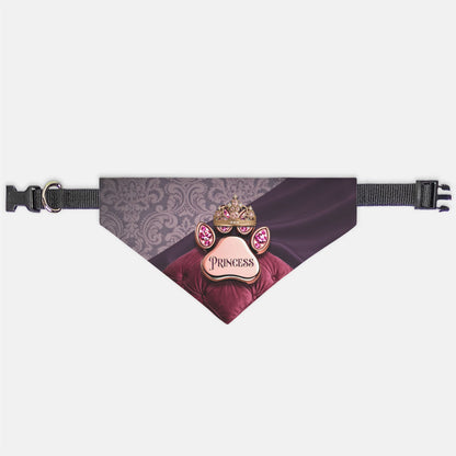 Princess Paw Print Bandana Collar