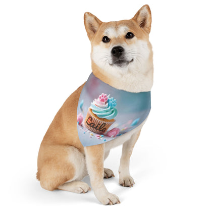 Cotton candy cupcake