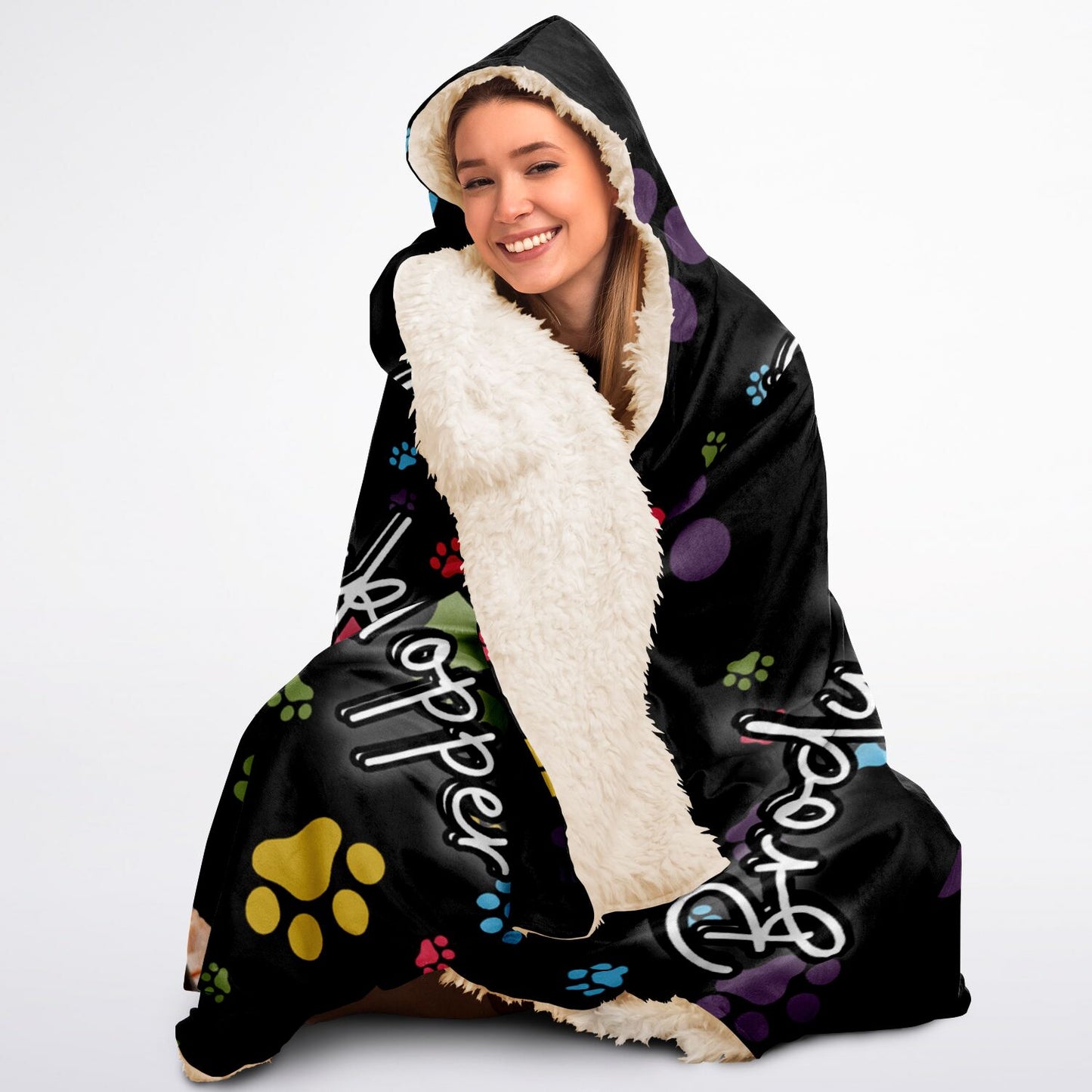 The Pawfect Cupcake Topper Hooded Blanket