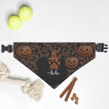 Bewitched Custom Paw Print Bandana Collar