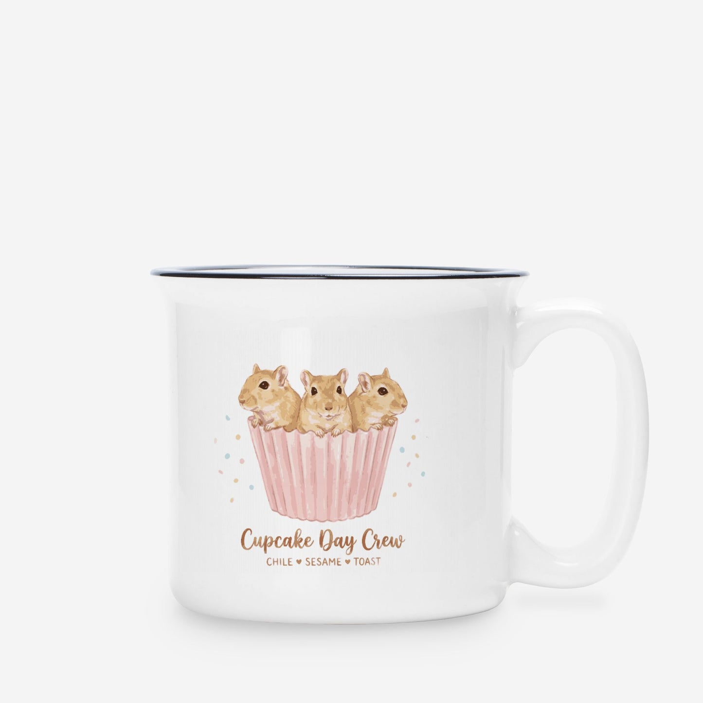 Cupcake Day Crew Custom Camp Mug