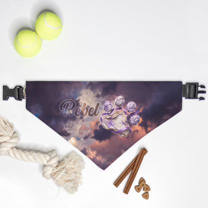 Alzheimer's Awareness Custom Paw Print Bandana Collar