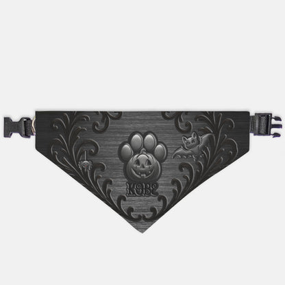 Midnight Mischief Custom Paw Print Bandana Collar