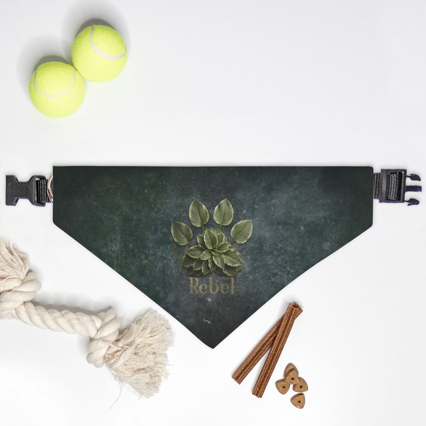 Hosta Glaze Custom Paw Print Bandana Collar