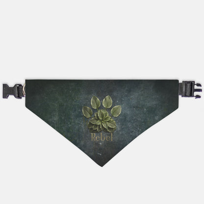 Hosta Glaze Custom Paw Print Bandana Collar