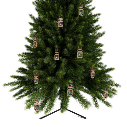 Northern Lights Personalized Memorial Sled Christmas Ornament