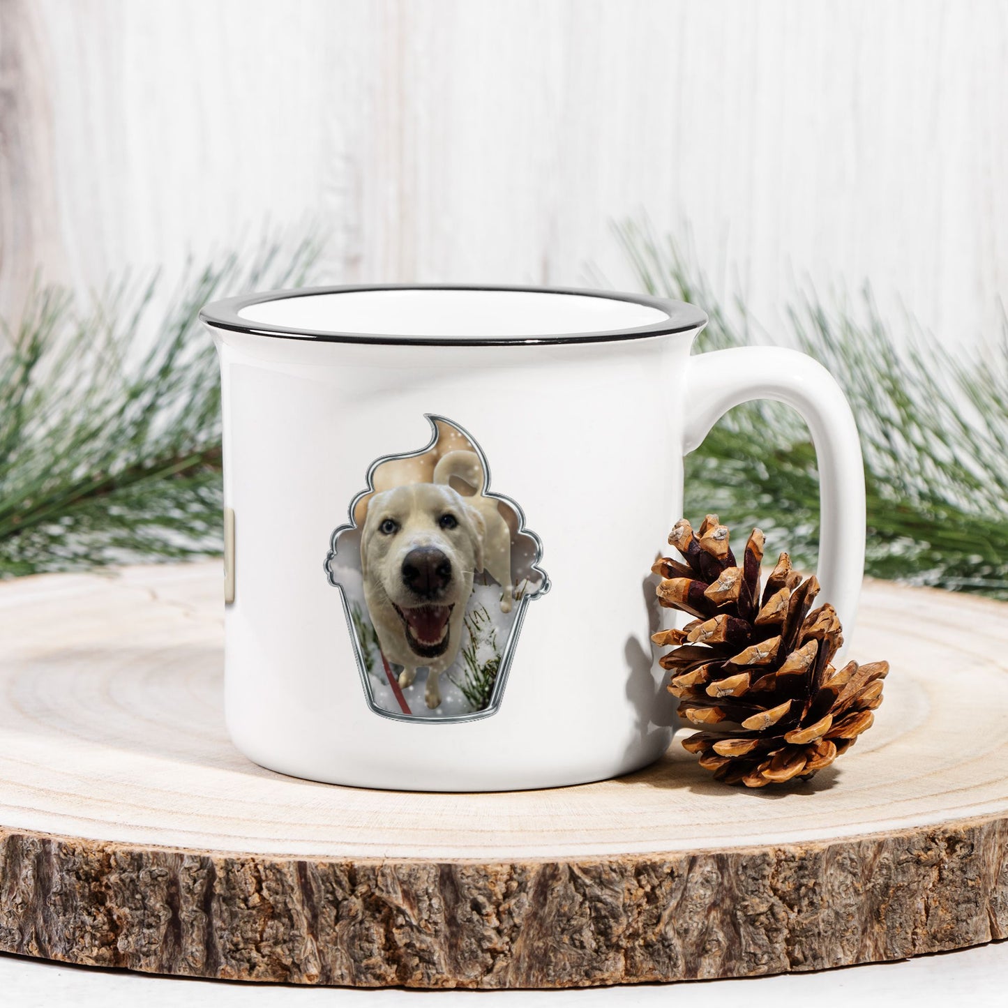 Cupcake Window Custom Camp Mug