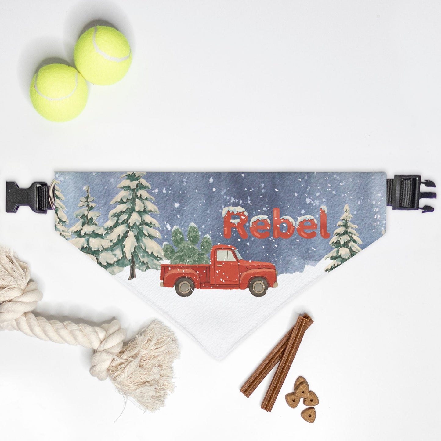 Winter Pickup Custom Bandana Collar