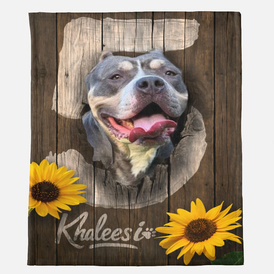 Rustic Barnwood Bash Custom Birthday Minky Blanket