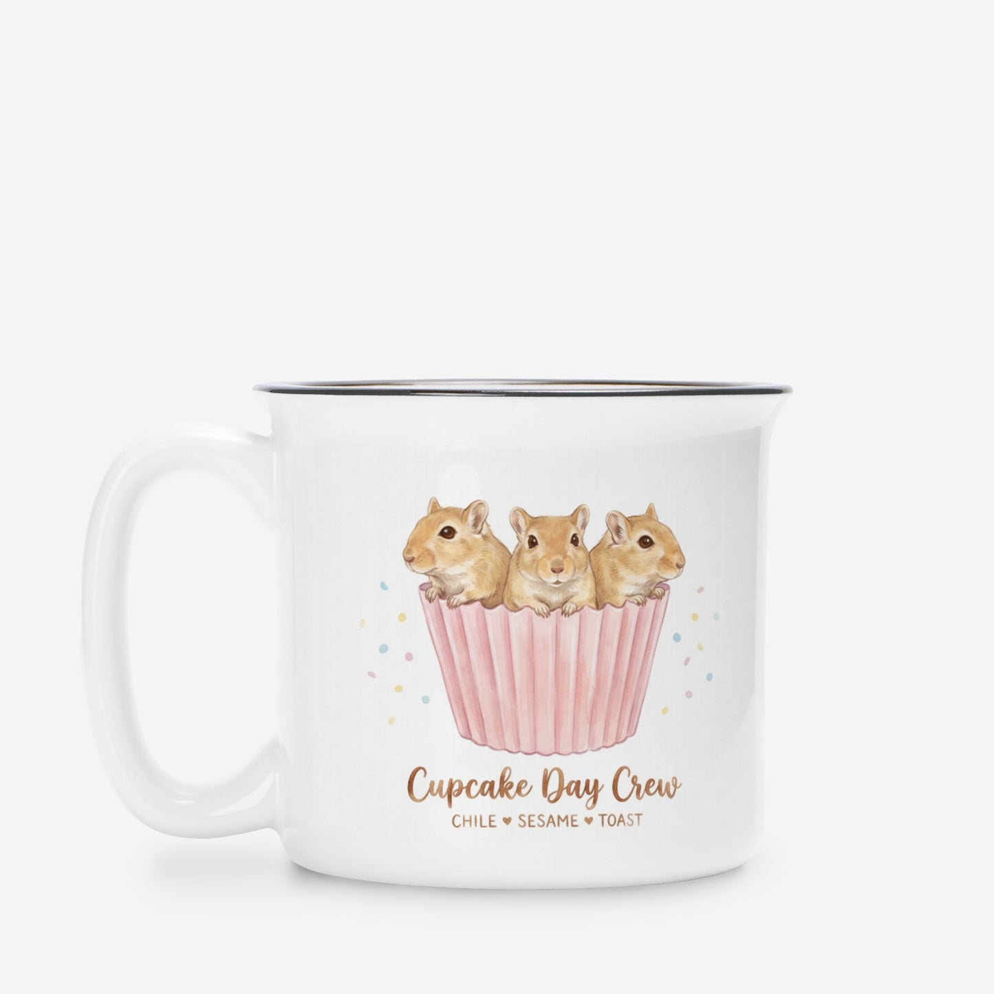 Cupcake Day Crew Custom Camp Mug