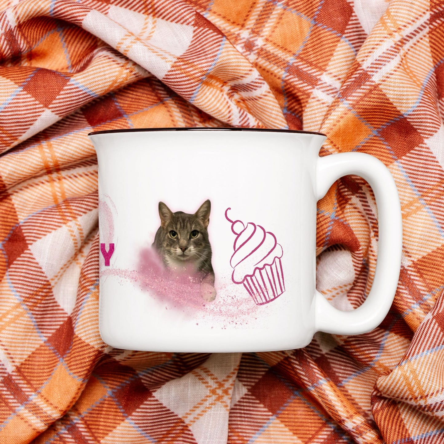 Cupcake Sweetheart Custom Camp Mug
