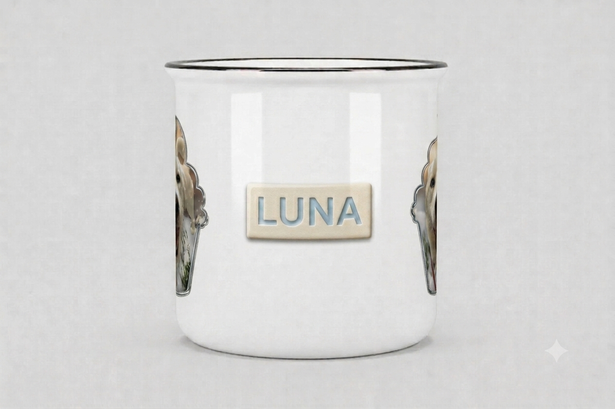 Cupcake Window Custom Camp Mug