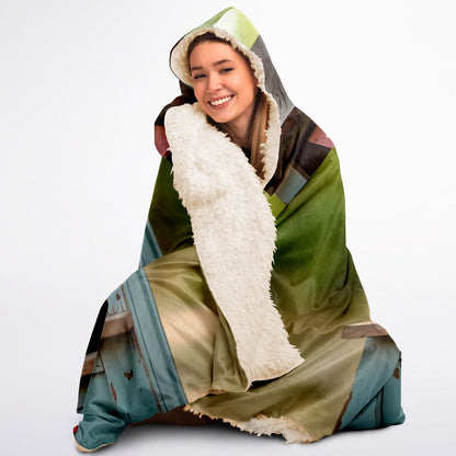 Doggie Kissing Booth Custom Pet Photo Hooded Blanket