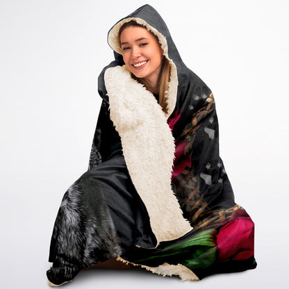 Woven Heart Custom Pet Photo Hooded Blanket