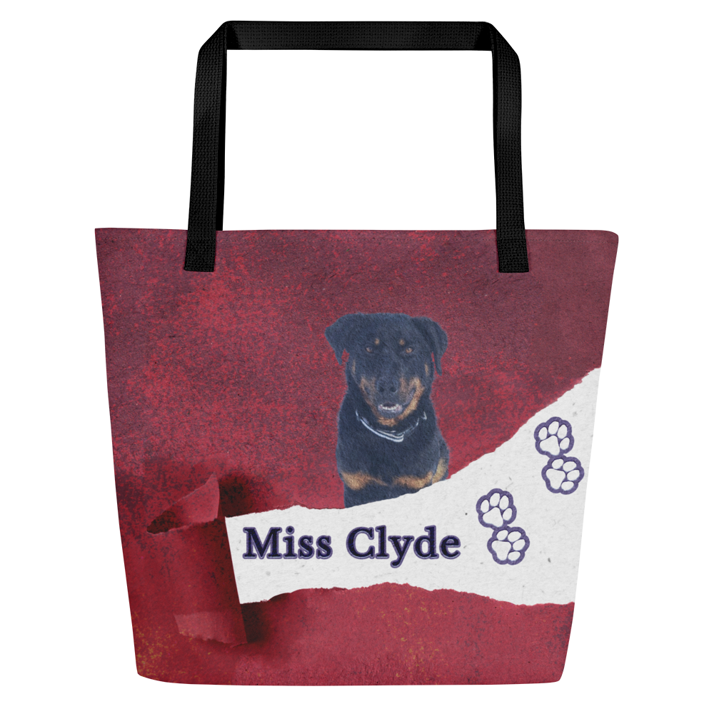Lean in for love – Custom Pet Tote with pocket