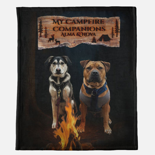 My Campfire Companion Custom Minky Blanket