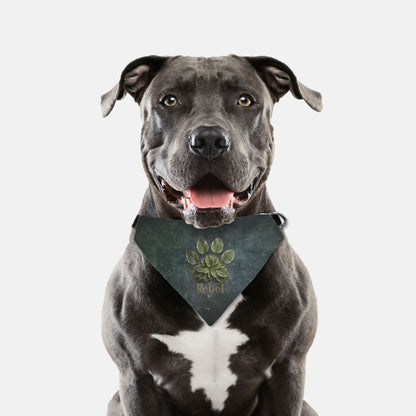 Hosta Glaze Custom Paw Print Bandana Collar