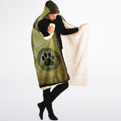 10,000 Dollar Bill Custom Pet Photo Hooded Blanket