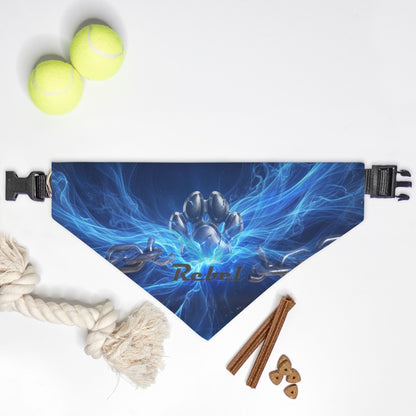 Broken Chains Custom Pet Name Bandana Collar