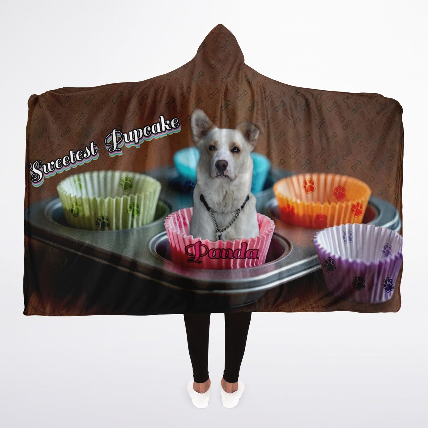 Sweetest Pupcake Hooded Blanket