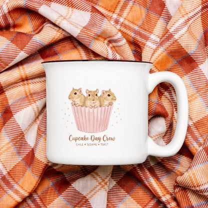 Cupcake Day Crew Custom Camp Mug