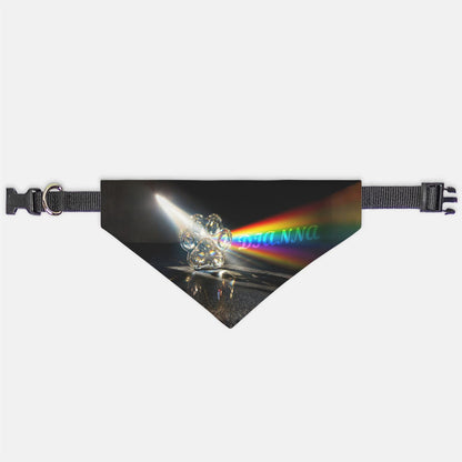 Crystal Prism Custom Paw Print Bandana Collar