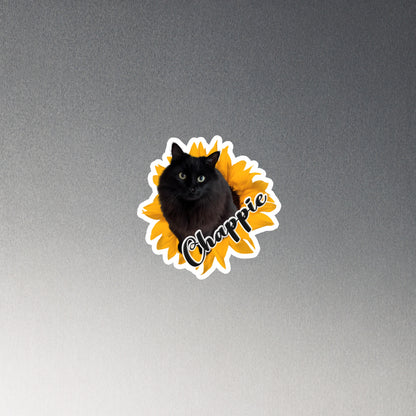 Sunflower Bloom Custom Die-Cut Magnet