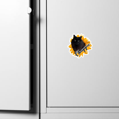 Sunflower Bloom Custom Die-Cut Magnet