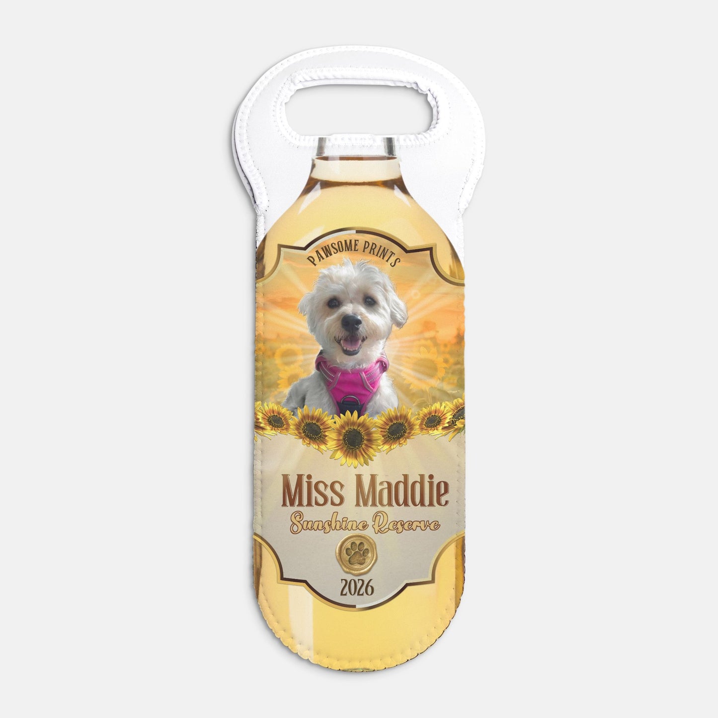 Sunshine Reserve Custom Neoprene Bottle Tote Bag