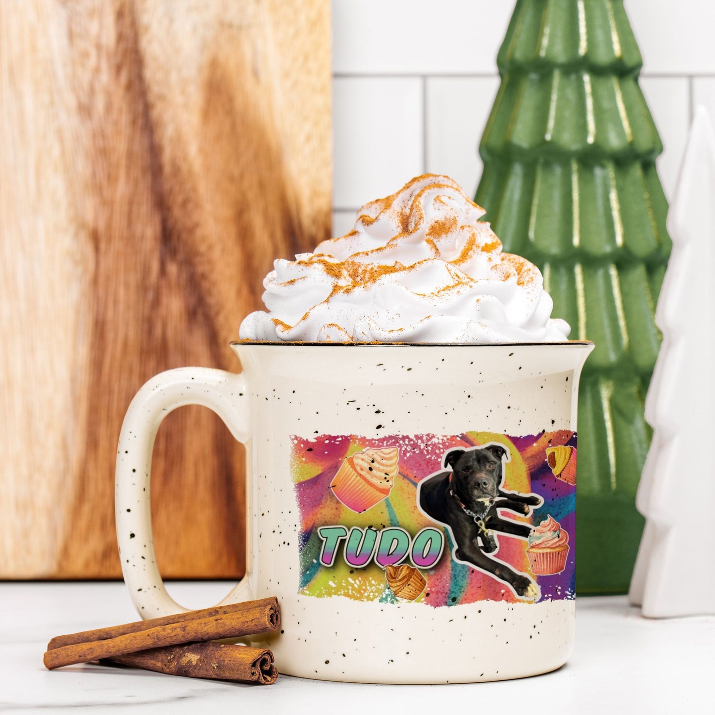 Cupcake Vibes Custom Camp Mug