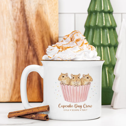 Cupcake Day Crew Custom Camp Mug