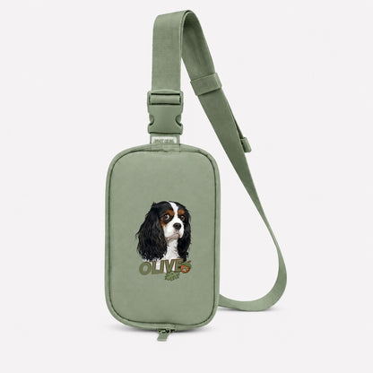 Oak & Acorn Paw Accent Custom Comfort Colors Explorer Sling Bag