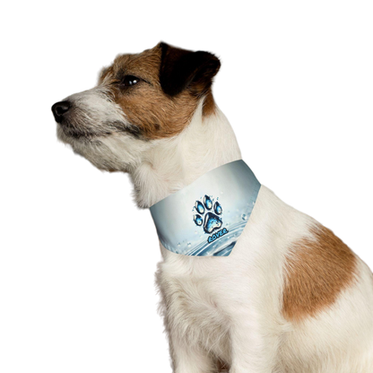 Water Paw Custom Paw Print Bandana Collar