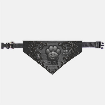 Midnight Mischief Custom Paw Print Bandana Collar