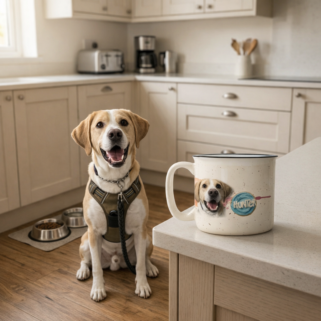 Watercolor Treat Custom Camp Mug