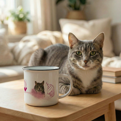 Cupcake Sweetheart Custom Camp Mug