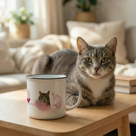 Cupcake Sweetheart Custom Camp Mug