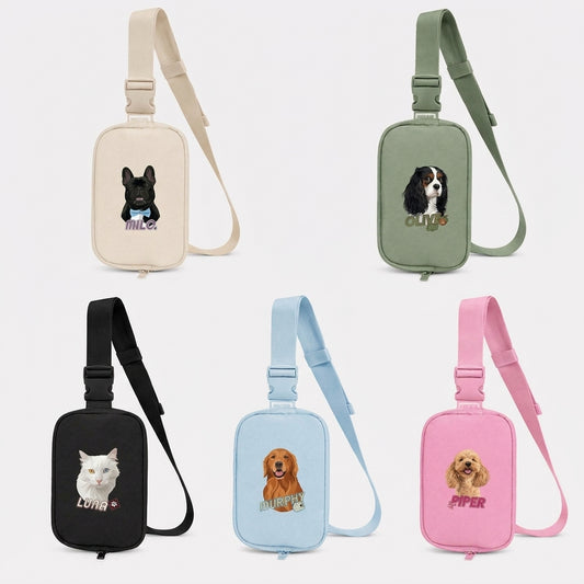 Nautilus Shell Accent Custom Comfort Colors Explorer Sling Bag