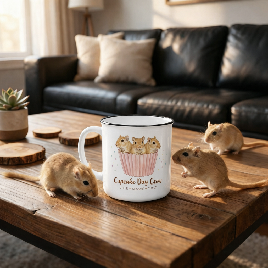 Cupcake Day Crew Custom Camp Mug