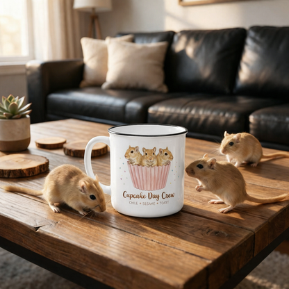 Cupcake Day Crew Custom Camp Mug