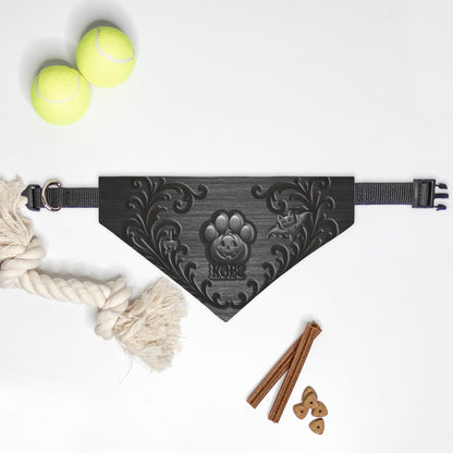 Midnight Mischief Custom Paw Print Bandana Collar